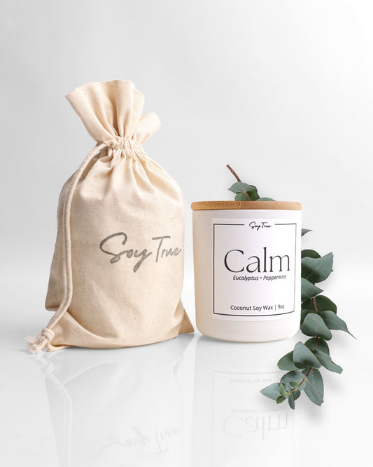 "Calm" Eucalyptus & Peppermint Candle
